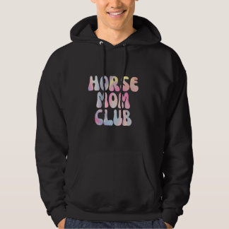 Fun Horse Mom Club Abstract Ontwerp Hoodie