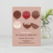 Fun Hot Chocolate Bomb Party Kaart (Staand voorkant)
