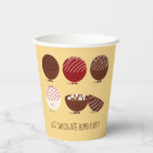 Fun Hot Chocolate Bomb Party Papieren Bekers (Voorkant)