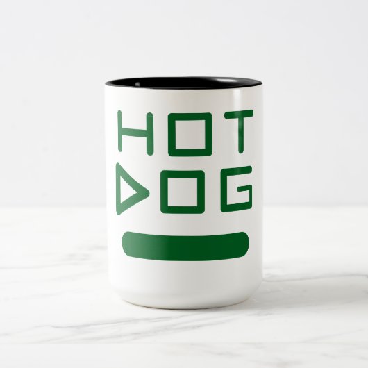 Fun Hot Dog Coffee Mok (Center)