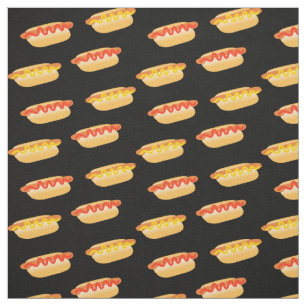 Fun Hot Dogs Polka Dots Stof