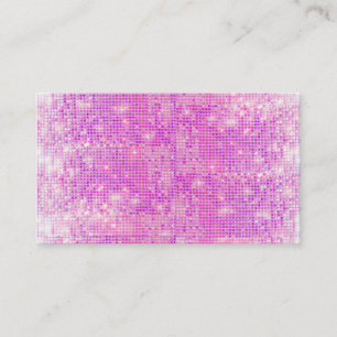 Fun Hot Pink en Paarse Sparkly Sequins Visitekaartje