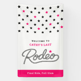 Fun Hot Pink Her Last Rodeo Bachelorette Party Spandoek