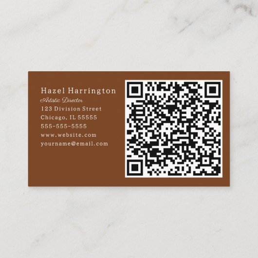 Fun HQ Code Retro Carte de visite Mid Century Mode (Dos)