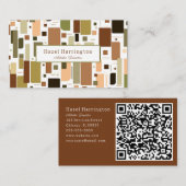 Fun HQ Code Retro Carte de visite Mid Century Mode (Devant / Derrière)