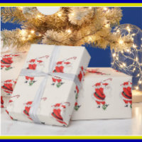 Fun Humor Retro Santa Plays Golf