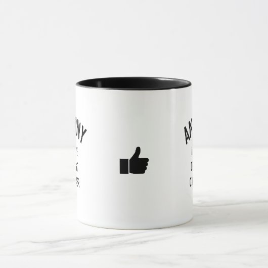 Fun Humor World's Okayest Cowerker Custom Text Mok (Midden)