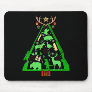 Fun Hunting Deer en Elk Hunter Kerstboom Hun Muismat