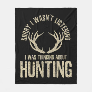 Fun Hunting Quote Gezegde deer Venison Elk Hunter Fleece Deken