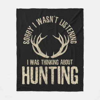 Fun Hunting Quote Gezegde deer Venison Elk Hunter  Fleece Deken