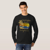 Fun Huntington Beach CA Beach  Graphic T-shirt (Voorkant volledig)