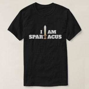 Fun "I Am Spartacus" met zwaard T-shirt