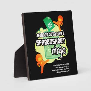 Fun I Manage Data SPREADSHEET NINJA Fotoplaat