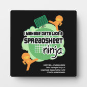 Fun I Manage Data SPREADSHEET NINJA Fotoplaat (Voorkant)