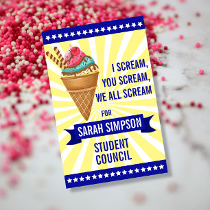 Fun Ice-Cream Campaign-Poster klasse-President Poster