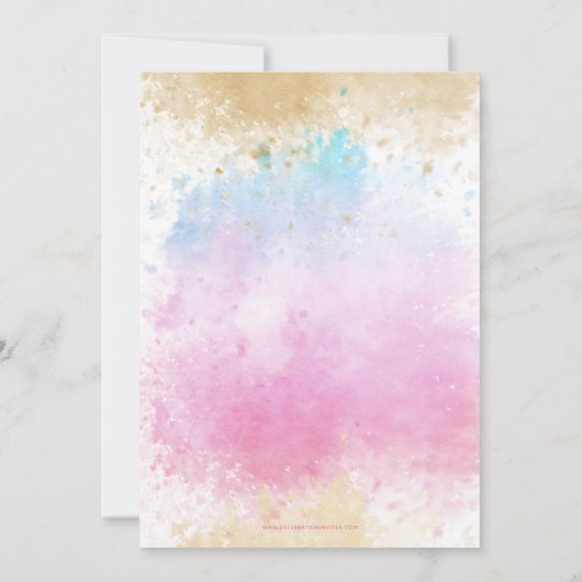 Fun Ice crème party Anniversaire invitation (Dos)