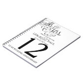 Fun Idea Wedding Table Number Mr. en mevrouw Notitieboek (Linkerzijde)