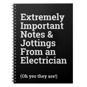 Fun Important Electroicia Notitieboek