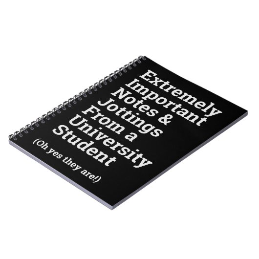 Fun Important University Student Notitieboek (Linkerzijde)