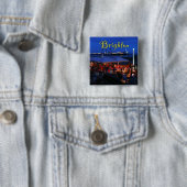 Fun in Brighton! Vierkante Button 5,1 Cm (In situ)