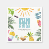 Fun in de zon servet (Voorkant)