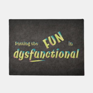 Fun in Dysfunctioneel in Shades of Green Deurmat