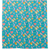 Fun in Florida Pattern Douchegordijn (Voorkant)