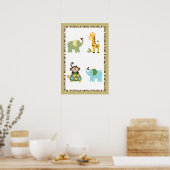 Fun in het Oerwoud Nursery Art Poster 16x24 (Keuken)