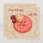 Fun in het zwembad kaart (Voorkant / Achterkant)