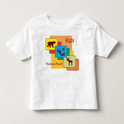 Fun in nationale parken! kinder shirts (Voorkant)