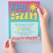 Fun in Sun - Beach Party Flyers (Hand)
