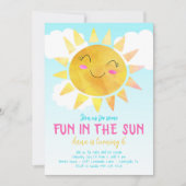 Fun in the Sun Birthday Party Invitation (Voorkant)