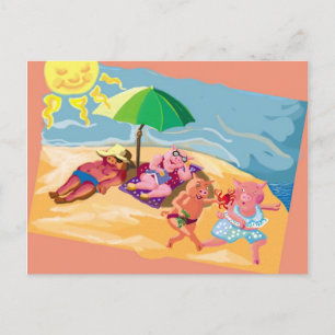 Fun in the sun briefkaart