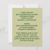 FUN ~ INVITATION DU PARTI GOTHIQUE AMÉRICAIN ANNIV (Dos)