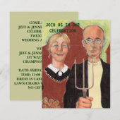 FUN ~ INVITATION DU PARTI GOTHIQUE AMÉRICAIN ANNIV (Devant / Derrière)