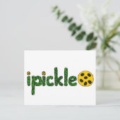 Fun ipickle Pickleball-ontwerp Briefkaart (Staand voorkant)