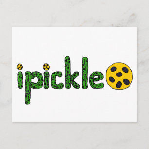 Fun ipickle Pickleball-ontwerp Briefkaart