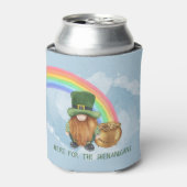 Fun Irish Gnome Shenanigans St Patrick's Day Blikjeskoeler (Blikje Voorkant)