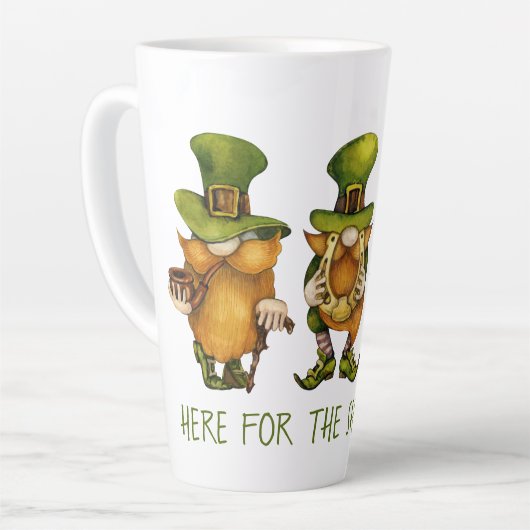 Fun Irish Gnomes Shenanigans St Patrick's Day Latte Mok (Linkerhoek)