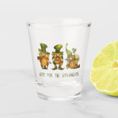 Fun Irish Gnomes Shenanigans St Patrick's Day Shot Glas (Voorkant)