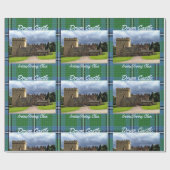 Fun Irvine/Irving Clan's Drum Castle & Tartan Cadeaupapier (Vlak)