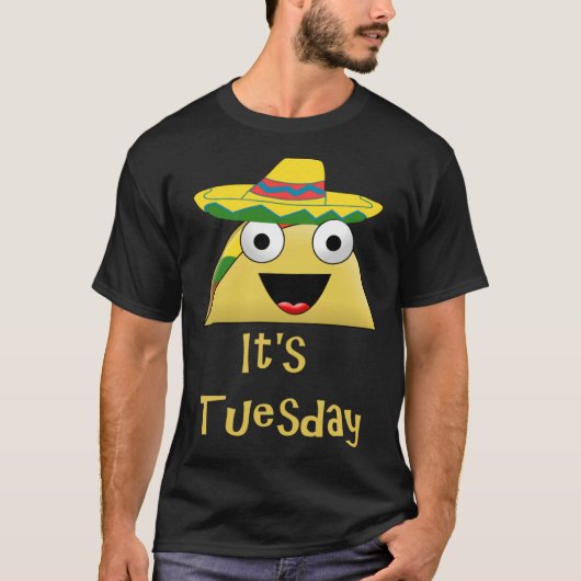 Fun It s Taco Tuesday Festive Taco T-shirt (Voorkant)