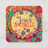 Fun Jesus Sprinkies Inspirivity cartes de bonté (Devant)