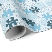 Fun Jigsaw Puzzle Kids Happy Birthday Custom Motto Cadeaupapier (Rol Hoek)