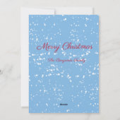 Fun Joli Joyeux Noël Carte Fête de Neige (Dos)