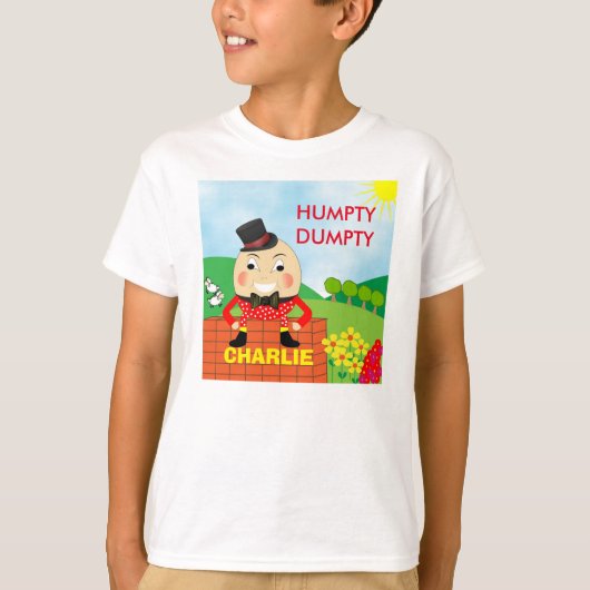Fun Jolly Humpty Dumpty Cute Personalized T-shirt (Voorkant)