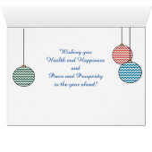 Fun Joyeuses Vacances pour la Fiance, Baubles colo (Intérieur Horizontal (Bas))