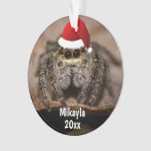 Fun Jumping Spider à Santa Hat Noël (devant)