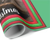 Fun Jumping Spider in Santa Hat Kerstmis Cadeaupapier (Rol Hoek)