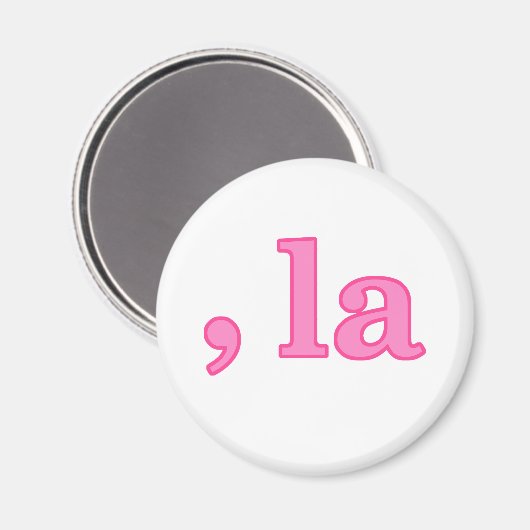 Fun Kamala Harris Pink Comma La Magneet (Voorkant / Achterkant)